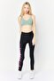 Women Sportswear Fit Pull On Training Leggings, Black - 3