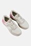 Women Brand Logo Lace Up Casual Shoes, Light Beige - 3