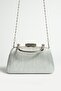 Model Evening Dress Bag with Glittery Hand and Long Chain Strap