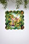 Watercolor Lemon Trees and House View Laser Cut Cocktail Napkin 1 Piece