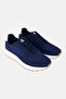 Men Brand Logo Lace Up Outdoor Shoes, Navy