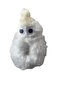 White Color Monster Figured Plush Bagel Buckle - 3