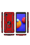 Samsung Galaxy A01 Core Case Sofia Silicone Cover with Ring - Red Jojua - 2