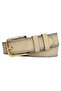 100% Genuine Leather, Gold Buckle 4 Cm Suede Cream Women's Belt; Jeans, Sports Belt = straight - 8