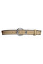 100% Genuine Leather, Silver Suit Buckle 4 Cm Suede Cream Women's Belt; Jeans, Sports Belt=an-byn-63 - 3