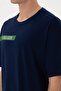 Men's Comfort Fit Crew Neck Navy Blue T-Shirt 50306904 -Vr033 - 7