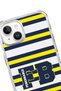 iPhone 15 Compatible Fenerbahçe College Striped Licensed Phone Case - 2