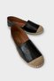 Women's Espadrille Ballerina Shoes Black - Cream - 2