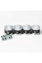 Sayayo Chrome Glass Shelf Brackets - Wall Mounted Metal Glass Clamp Supports, 4 Pcs, Adaptive 5-8MM - 9