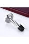 2 Pack Stainless Steel Door Stops, Self-Adhesive Door Stopper with Rubber Buffer, Screw Fixing or St - 3
