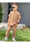 Summer Short-Sleeved Linen Fabric Shirt-Pants Bottom Top Set (One Size up Can Be Chosen) - 5