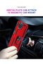 Samsung Galaxy A22 Case Sofia Silicone Cover with Ring - Red Zngzr - 6