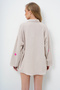 Women's Beige Süzene Heart Embroidered Oversize Muslin Linen Shirt Alc-X13791 - 7