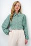 Women's Green Guipure Woven Premium Shirt Alc-X4366 - 2
