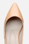 Women's Patent Leather Beige Short Heeled Stiletto - 6