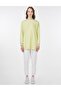 Ribbed Crew Neck Sweatshirt Lime - 3