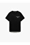 Short Sleeve Crew Neck Printed Oversize Sports T-Shirt - 3