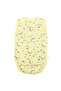 Yellow Unisex Bodysuit with Crescent and Star Pattern - Hanging - 4