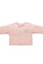 Baby Girl Salmon Plain Snap-On Jumpsuit with Self Socks - 5