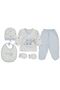 Ecru Blue Forest Bear 5 Piece Baby Boy Hospital Exit Set - 2