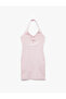 Bow Detail Sleeveless V Neck Mini Dress - 4