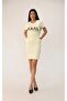Women's Short Sleeve Stone Printed Dress 9771