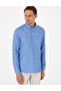 Blue Oxford Slim Fit Easy-Iron Shirt 50306996 -Vr036 - 3