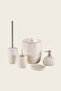 Travertine 5 Piece Bathroom Accessory Set Beige - 5