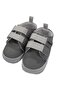 Baby Boy Gray Elastic Velcro Leather Shoes Leather Shoes - 4