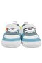 Baby Boy Blue White Lace up Leather Shoes with Snap Fasteners - 5