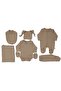 Unisex Beige Overalls and Blanket 7 Piece Hospital Discharge Set - 5