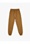 Cotton Jogger Trousers with Tie Waist Pocket Detail