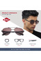 Polarized Sunglasses Grey Frame Gradient Brown Mirror Lens 60mm - LC1201C03 - 8