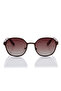 Polarized Sunglasses Matte Brown Frame Gradient Brown Mirror Lens 51mm - LC1211C02