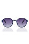 Polarized Sunglasses Matte Blue Frame Gradient Grey Mirror Lens 51mm - LC1211C03