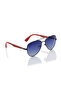 Polarized Sunglasses Gradient Blue Frame Grey Mirror Lens 47mm - LC1220C02 - 4