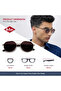 Polarized Sunglasses Gold Frame Gradient Brown Mirror Lens 56mm - LC1206C01 - 8