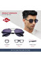 Polarized Sunglasses Grey Frame Gradient Grey Mirror Lens 60mm - LC1201C01 - 8