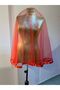 Short Red Piping Veil - 2