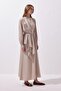 Loi Shawl Collar Dress Stone - 3