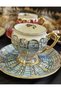 Zühre Porcelain Hand Painting Cup Set and Delight Bowl - 6