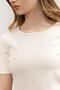 Steffi Ss T-Shirt Women Cream T-Shirt V5Ri04Kclh0-G6F4 - 4