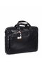 Black Leather Laptop Briefcase - 246 1