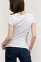 Women's White Ombré Triangle Logo T-Shirt - 3