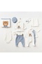 Baby Boy Organic Cotton Teddy Model Set of 10 Hospital Release 0-3Months - 2