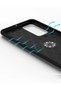 Huawei P40 Case Range Silicone with Ring - Black-Gold Zngzr - 6