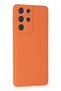 Galaxy S21 Ultra Compatiblecase Nano Inside Velvet Silicone - Orange Zngzr - 2