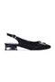 Pia2 Black Satin Women's Ballerina Shoes