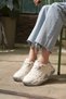 Belavalia Mink Women's Lace-Up High Sole Sneaker Sports Shoes - 3