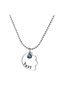 Puzzle Heart Stoned Best Friend Necklace 3 Pieces Make Brown Stylish Young Gift Necklace - 2